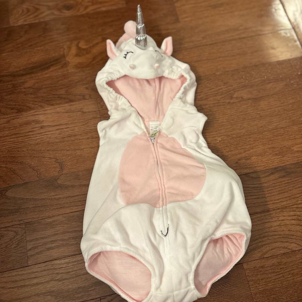 Unicorn 12‎ Month Old Costume White and Pink One Piece Halloween Costume